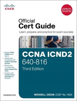 Book cover for CCNA ICND2 640-816 Official Cert Guide