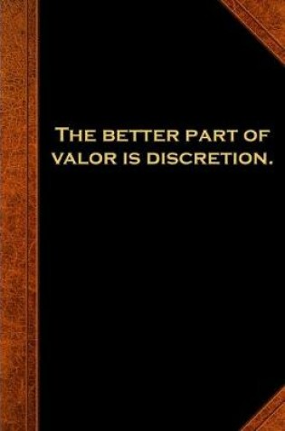 Cover of 2020 Daily Planner Shakespeare Quote Better Part Valor Discretion 388 Pages