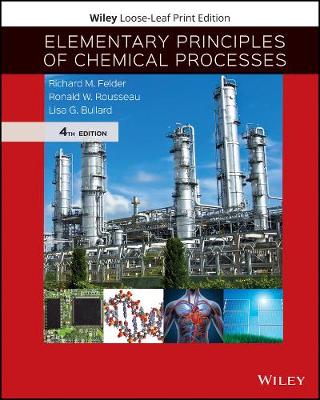 Cover of Elementary Principles of Chemical Processes