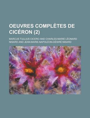 Book cover for Oeuvres Completes de Ciceron (2 )