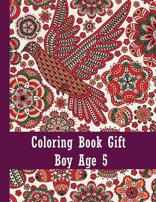 Book cover for Coloring book gift boy age 5