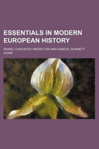 Cover of Essentials in Modern European History