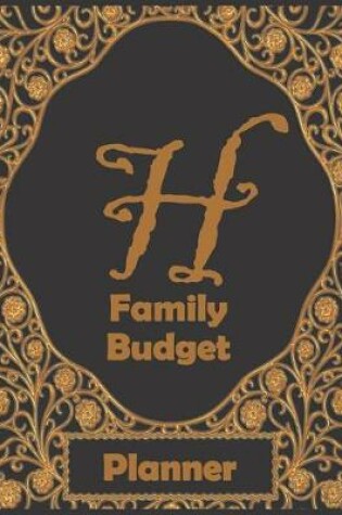 Cover of H Family Budget Planner