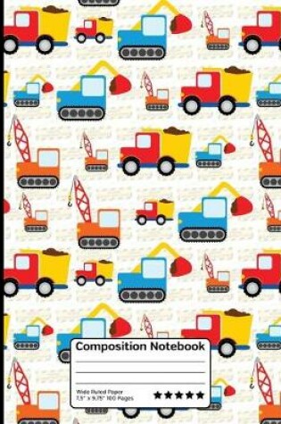 Cover of Heavy Duty Construction Machines Kids Composition Notebook