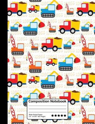 Book cover for Heavy Duty Construction Machines Kids Composition Notebook