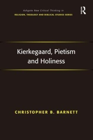 Cover of Kierkegaard, Pietism and Holiness