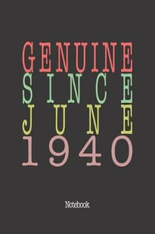 Cover of Genuine Since June 1940