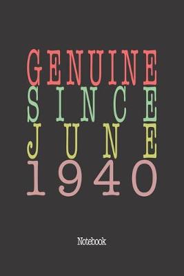 Book cover for Genuine Since June 1940