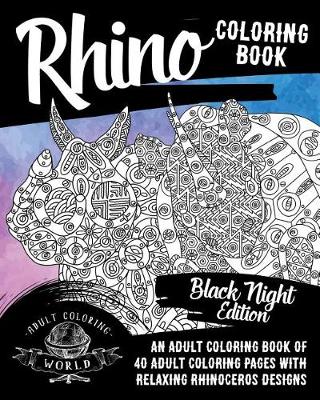 Book cover for Rhino Coloring Book