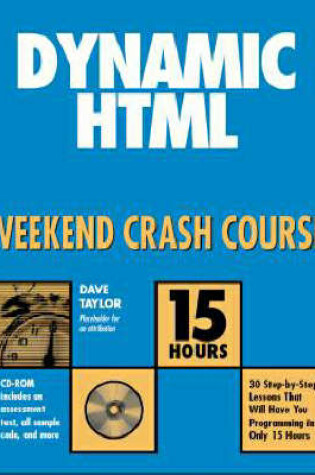 Cover of Dynamic HTML Weekend Crash Course