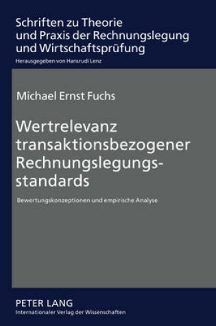 Cover of Wertrelevanz Transaktionsbezogener Rechnungslegungsstandards