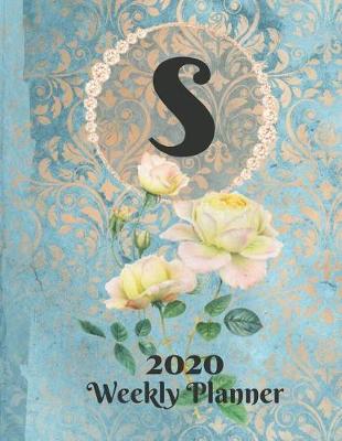 Book cover for Plan On It Large Print 2020 Weekly Calendar Planner 15 Months Notebook Includes Address Phone Number Pages - Monogram Letter S