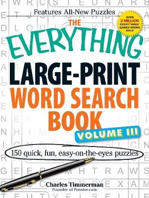 Book cover for The Everything Large-Print Word Search Book Volume III