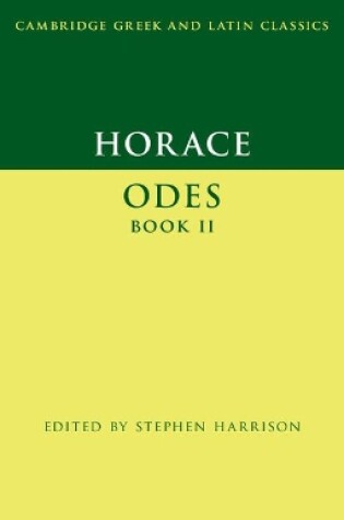 Cover of Horace: Odes Book II