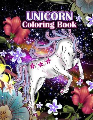 Book cover for Unicorn Coloring Book