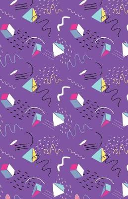 Cover of Journal Notebook Abstract Squiggles and Shapes Purple