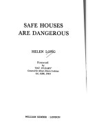 Book cover for Safe Houses are Dangerous