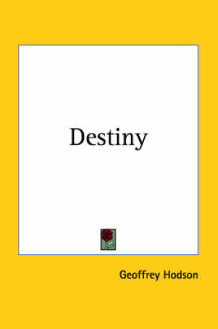 Cover of Destiny (1936)