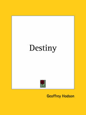 Book cover for Destiny (1936)