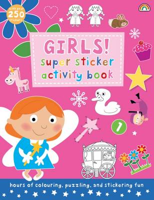 Book cover for Super Sticker Activity Book - Girls