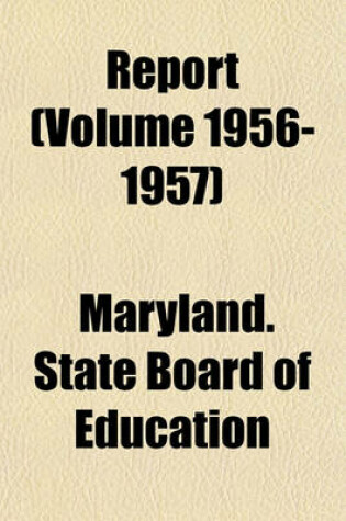 Cover of Report (Volume 1956-1957)