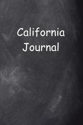 Cover of California Journal Chalkboard Design