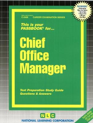 Book cover for Chief Office Manager