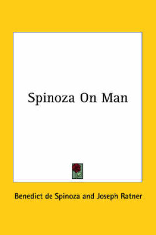 Cover of Spinoza on Man