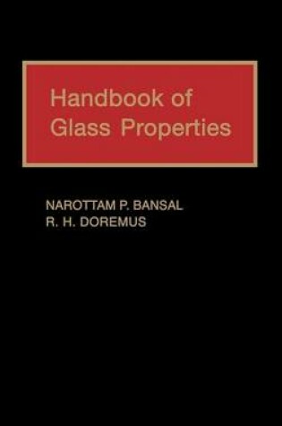 Cover of Handbook of Glass Properties