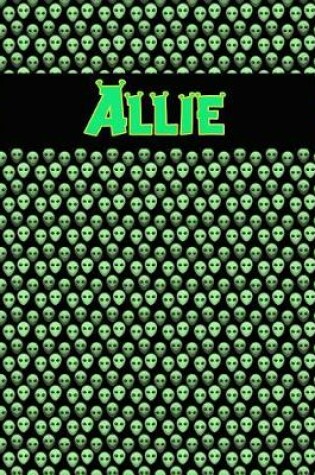 Cover of 120 Page Handwriting Practice Book with Green Alien Cover Allie