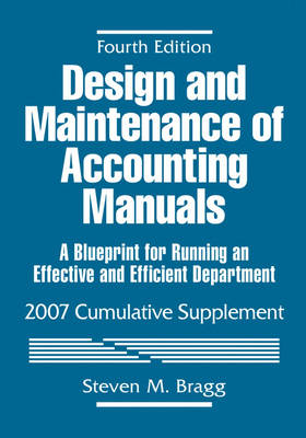 Cover of Design and Maintenance of Accounting Manuals