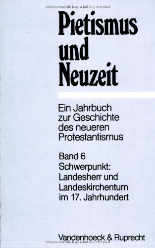 Cover of Pietismus Und Neuzeit Band 06 - 1980