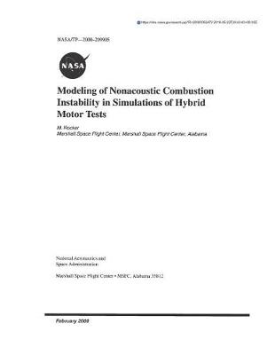 Book cover for Modeling of Nonacoustic Combustion Instability in Simulations of Hybrid Motor Tests