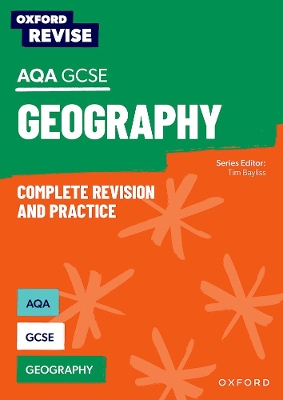 Book cover for Oxford Revise: AQA GCSE Geography Complete Revision and Practice