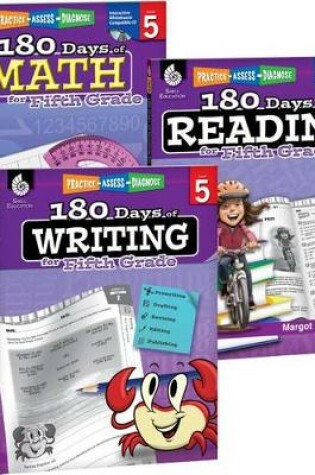 Cover of 180 Days of Reading, Writing and Math for Fifth Grade