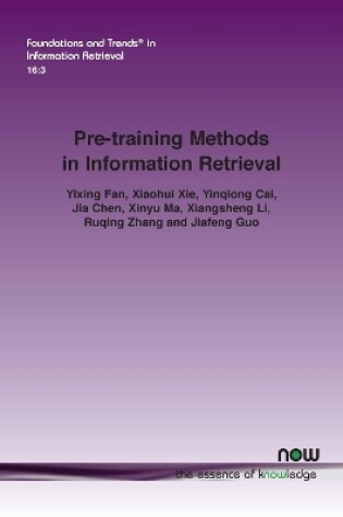 Cover of Pre-training Methods in Information Retrieval