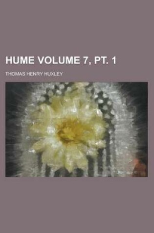Cover of Hume Volume 7, PT. 1