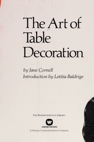 Cover of The Art of Table Decoration