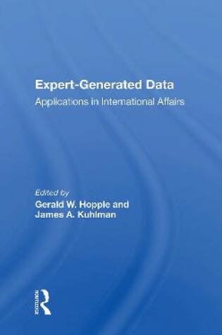 Cover of Expert-generated Data