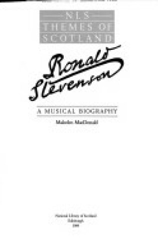 Cover of Ronald Stevenson