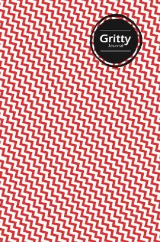 Cover of Gritty Lifestyle Journal, Creative, Write-in Notebook, Dotted Lines, Wide Ruled, Medium Size (A5), 6 x 9 Inch (Red)