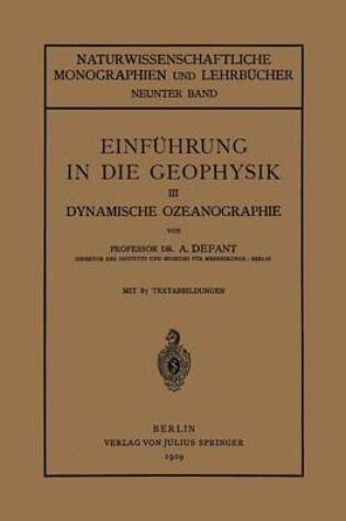 Cover of Einführung in die Geophysik