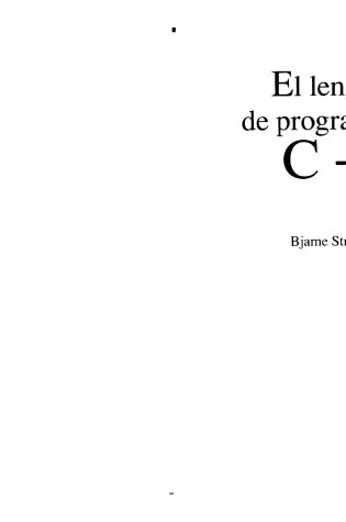 Cover of Lenguaje de Programacion C++