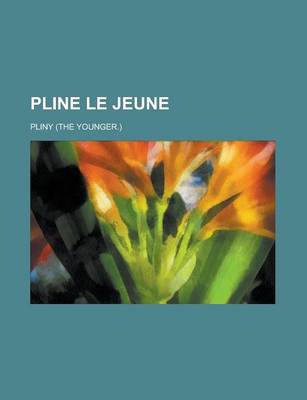 Book cover for Pline Le Jeune