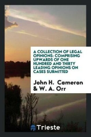 Cover of A Collection of Legal Opinions