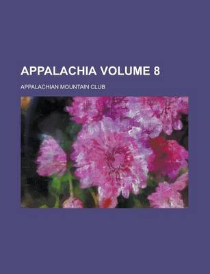 Book cover for Appalachia (Volume 8)