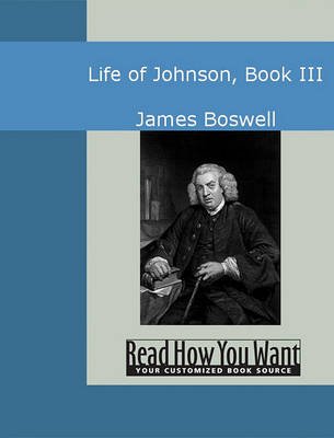 Book cover for Life of Johnson, Book III
