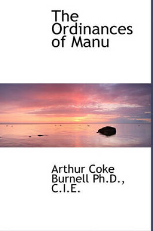 Cover of The Ordinances of Manu