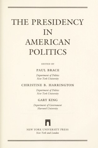 Cover of Presidency in American Politics