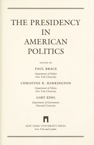 Book cover for Presidency in American Politics